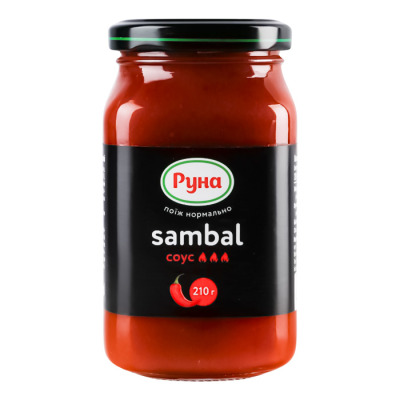 Соус Руна Sambal 210г (1035) - вид 1 миниатюра
