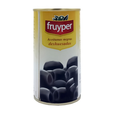 Чорные оливки Fruyper без косточки 350 г (1042) - вид 1 миниатюра