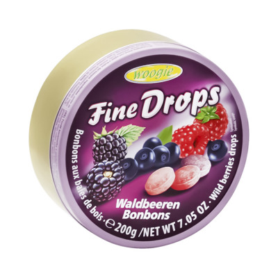 Льодяники Woogie Fine Drops лісові ягоди 200г (1051) - вид 1 мініатюра