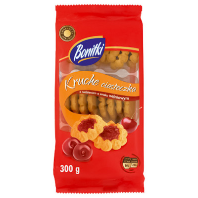 Печенье Bonitki з вишней 300г (1056) - вид 1 миниатюра