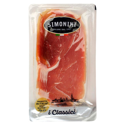Прошутто Simonini Crudo нарезка 80 г (1062) - вид 1 миниатюра