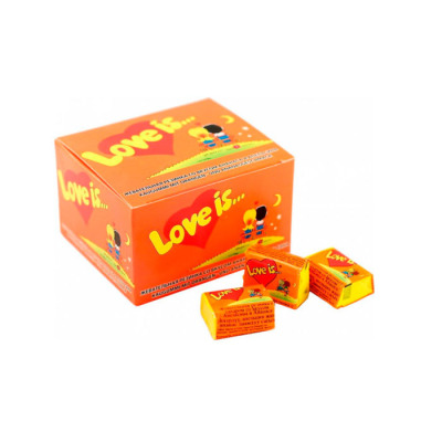 Жвачка Love is Апельсин-Ананас Упаковка 100 шт (1206) - вид 1 миниатюра
