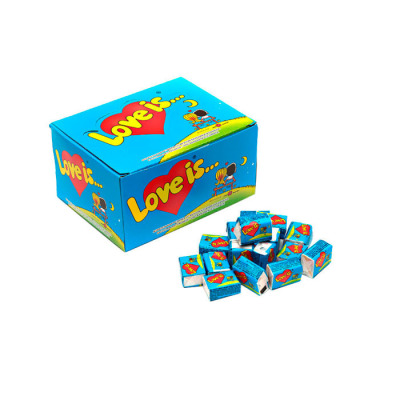 Жвачка Love is Банан-Клубника Упаковка 100 шт (1207) - вид 1 миниатюра