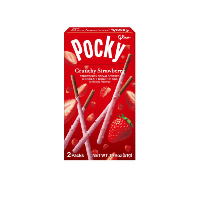 Японские палочки Pocky Crunchy Strawberry 51g (1219)