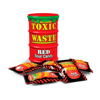 Драже Toxic Waste Sour Candy Red Drum 42 г (1227)