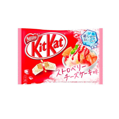 Батончики KitKat Ice Cream+Strawberry 11 mini (1235) - вид 1 мініатюра