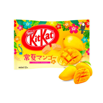 Батончики KitKat Mango limiten edition 12 mini (1237) - вид 1 миниатюра