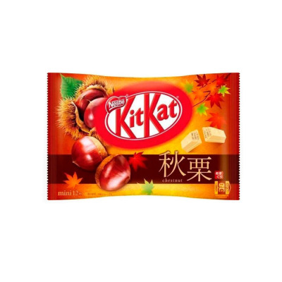 Набір батончиків KitKat Autum Chestnut Каштан 12 mini (1238) - вид 1 мініатюра