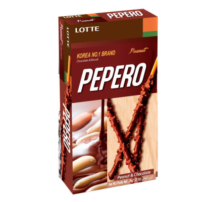 Шоколадные палочки Pepero с Орешками 47 г (1271) - вид 1 миниатюра