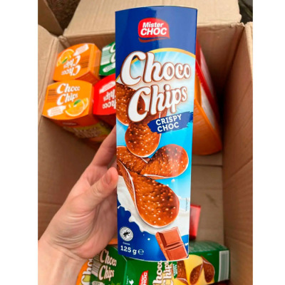 Шоколадные Чипсы Mister Choc Choco Crisp 125г (1281) - вид 1 миниатюра