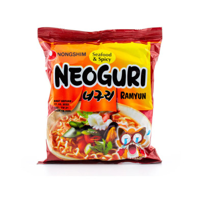 Лапша Острая с Морепродуктами Spicy Neoguri Ramyun Nong Shim 120 (1300) - вид 1 миниатюра