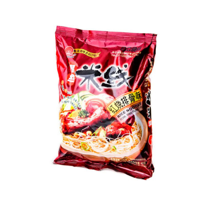 Рисовая лапша со вкусом жареных ребрышек Hezhong 105г (1347) - вид 1 миниатюра