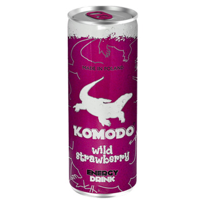 Напій Енергетик Komodo Energy Wild Strawberry (1419) - вид 1 мініатюра