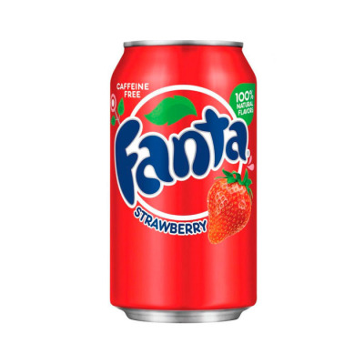 Напій газований Fanta - Strawberry 355 мл (1450) - вид 1 мініатюра