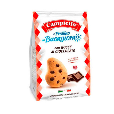 Печенье Campiello Frollino Gocce Cioccolato Песочное с шоколадом 700г (1510)