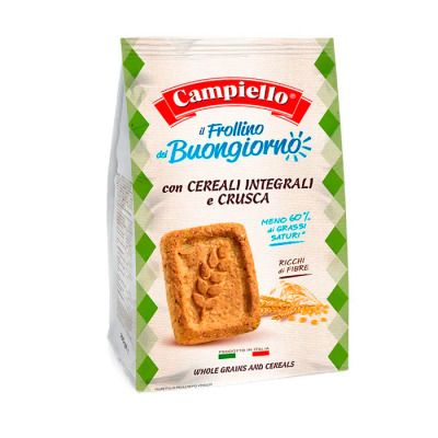 Печенье Campiello il Buongiorno Песочное с Цельнозерновыми Злаками 700г (1512) - вид 1 миниатюра