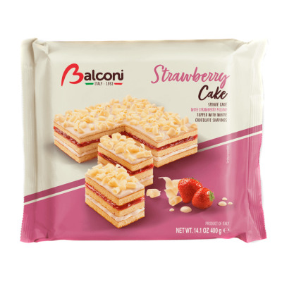 Клубничный торт Balconi Strawberry Cake с Клубникой 400г (1518)