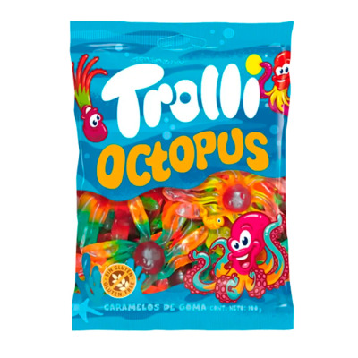 Желейные конфеты Trolli Octopus 100г (1520) - вид 1 миниатюра