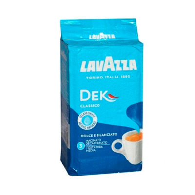 Кофе Lavazza Dek молотый без кофеина 250г (1555)