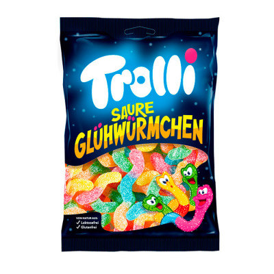 Желейні цукерки Trolli Saure Glühwürmchen 200 г (1573) - вид 1 мініатюра