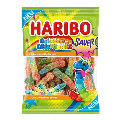 Жувальні цукерки Haribo Wummis Rainbow черв'ячки 160г (1576) - вид 1 мініатюра