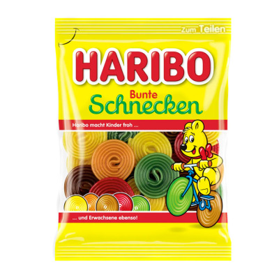 Желейные конфеты Haribo Bunte Schnecken 175г (1586) - вид 1 миниатюра