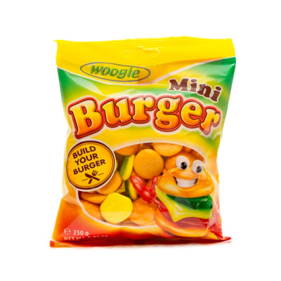 Желейные конфеты Woogie Mini Burger 250г (1588) - вид 1 мініатюра