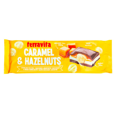 Шоколад Молочный Terravita Caramel & Hazelnuts 235г (1609) - вид 1 миниатюра