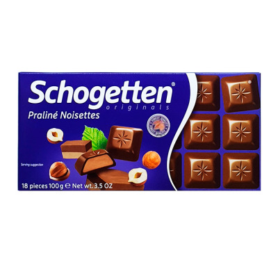 Шоколад Schogetten Praline Noisettes 100г (1612) - вид 1 миниатюра