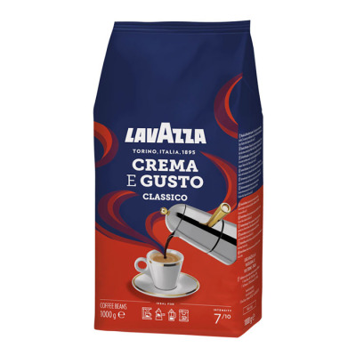Кава в зернах Lavazza Crema e Gusto classico 1 кг (1622) - вид 1 мініатюра
