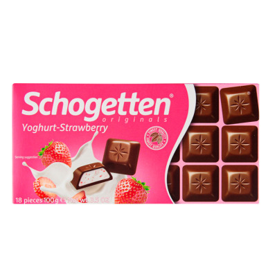 Шоколад молочный Yoghurt-Strawberry Schogetten 100г (1624) - вид 1 миниатюра