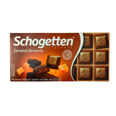 Шоколад Schogetten Caramel Brownie 100г (1627) - вид 1 миниатюра