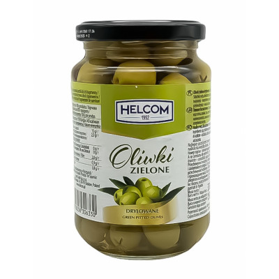 Оливки зеленые без косточки Oliwki zielone Helcom, 330г (1637) - вид 1 миниатюра