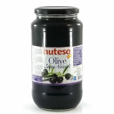 Оливки черные без косточки Hutesa Senza Noccioli (1640) - вид 1 миниатюра