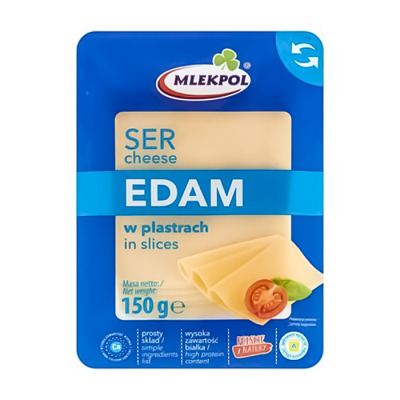 Сир Gouda Mlekpol нарізка 150г (1668) - вид 1 мініатюра