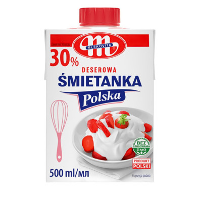 Вершки 30% Mlekovita Smietanka Polska, 500мл (1676)