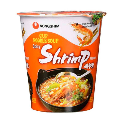 Суп острый с лапшой и креветками Nongshim 67 г (1698) - вид 1 миниатюра