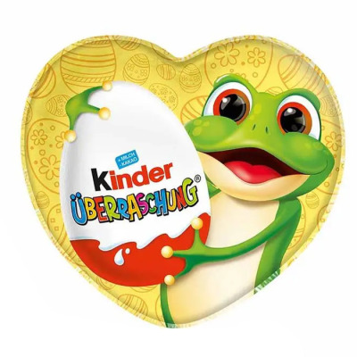 Яйцо шоколадное Kinder Kinder Сюрприз Жабка 20г в непрозрачной упаковке (Сюрприз) (1710) - вид 1 миниатюра